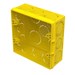 Caixa de Luz Plástica Embutir 4X4 Amarela - Amanco