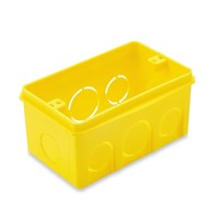 Caixa Luz de Embutir Plástica Amarela 4 X 2 - Tramontina - Referência: 57500/041