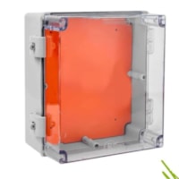 Caixa Montagem IP68 300X300X150 Cz Tampa Transp PVC -ROHDINA