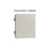 Caixa Montagem PVC IP68 250x200x100mm Cinza Anti-UV Rohdina
