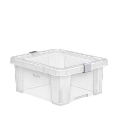 Caixa de arrumação BASIC BOX 52L com tampa transparente
