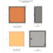 Caixa P/Montagem Painel  600X600X250MM Fundo Laranja - Mega