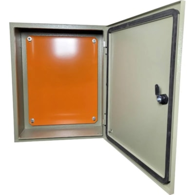 Caixa P/Montagem Painel Cinza Aço carbono 500X400X250MM-Mega