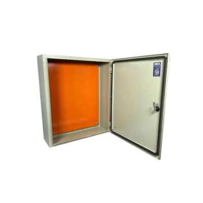 Caixa para Montagem Painel 600x500x200mm Fundo Laranja Mega