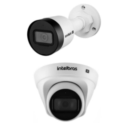Camera Externa/interna ip vip 1230B G5 branco 30m - alulev