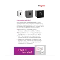 Carregador 2 USB Tipo A+C 3A Branco 615095BC Pial Plus+