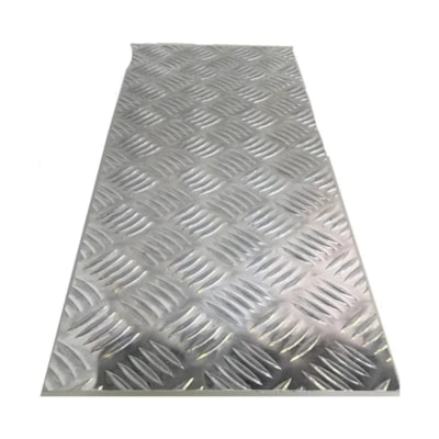 Chapa de aluminio xadrez 100x550x2,2mm