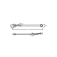 Chave Combinada Aço Cromo-Vanádio 21mm ST40216 - Sata