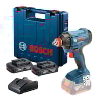 Chave de impacto GDX 180-LI, 2 baterias 18V e maleta Bosch