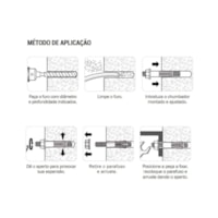 Chumbador CBA 3/8x110 com Prisioneiro C38110 Ancora