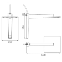 Chuveiro Branco Cromado Digital Acqua 7500W 220V- Lorenzetti