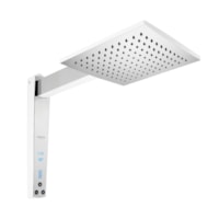 Chuveiro Branco Cromado Digital Acqua 7500W 220V- Lorenzetti