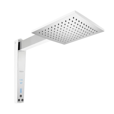 Chuveiro Branco Cromado Digital Acqua 7500W 220V- Lorenzetti