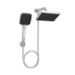 Chuveiro C/Desviador Parede Retang Flex Plus - Deca