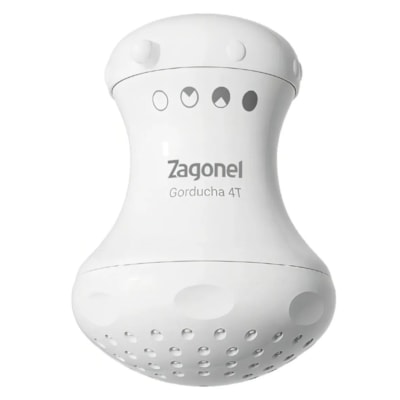 Chuveiro Ducha Gorducha 4 Temp 5450W 127V Branco Zagonel