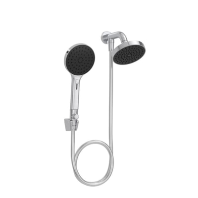 Chuveiro Parede Redondo Cobre Desviador Flex Cromado - Deca