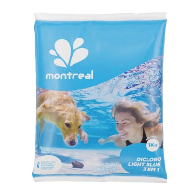 Cloro Granulado Light Blue 3 em 1 para Piscinas Montreal 1Kg