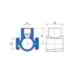 Colar Tomada PVC com Travas 50mm x 3/4 pol 23045141 - Tigre