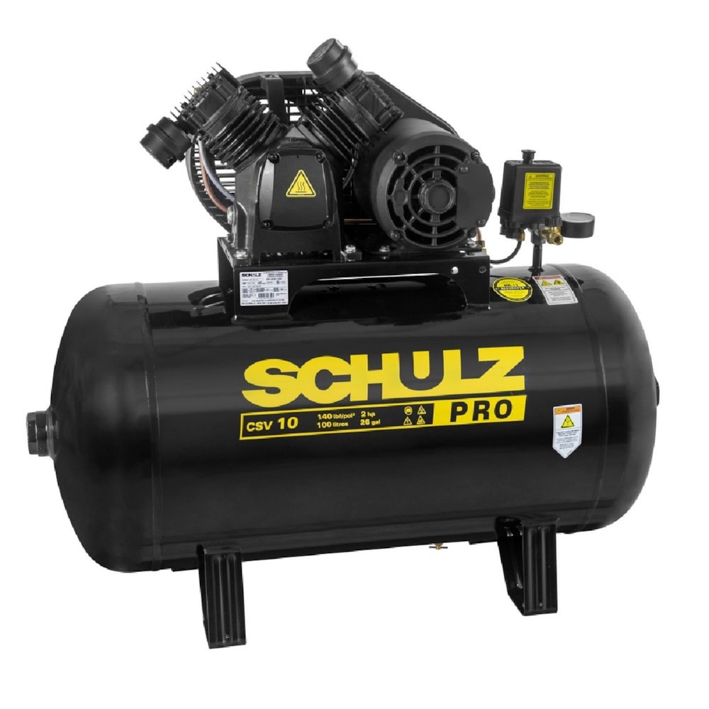 Compressor Schulz Cvs 10 Pro 100 Litros 140 Libras 2 Cv Loja Agrometal