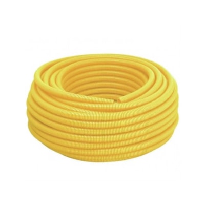 Conduite Corrugado Amarelo PVC 1/2 Polegadas 50 Metros Tigre