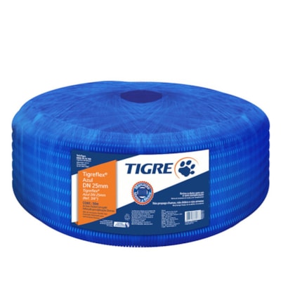 Conduíte Corrugado PVC AZ Telecom 1" - 25m Rolo Tigre