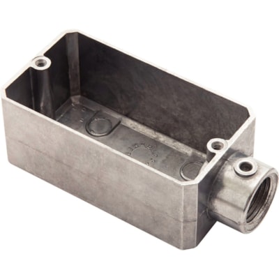 Condulete Aluminio Tipo E 3/4" C/Rosca S/Tampa - Tramontina