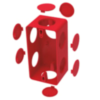 Condulete Eletrico Vermelho Pvc 4x2 - Hidrossol