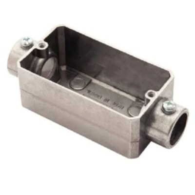 Condulete Tipo C 3/4" Com Rosca Sem Tampa Prata - Tramontina