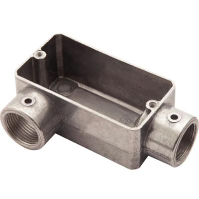 Condulete Tipo LR 3/4 Com Rosca Sem Tampa Prata - Tramontina
