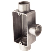 Condulete Tipo T 1/2" Aluminio C/Rosca S/Tampa - Tramontina