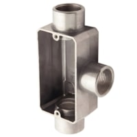 Condulete Tipo T 3/4" Com Rosca Sem Tampa Prata - Tramontina