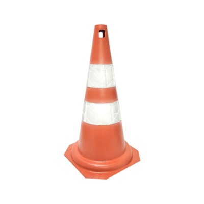 Cone De Sinalização Refletivo 50cm Pvc 700.01284 Plastcor