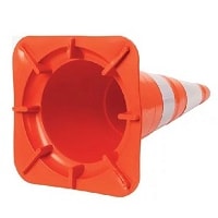 Cone Flexivel NBR 75cm LJ/BR Faixa Soldada - Plastcor