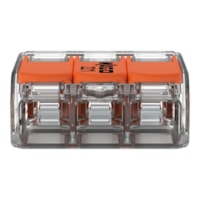 Conector De Emenda 221 C/ 3 Pçs 10V 4mm Flowpack Wago