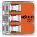 Conector De Emenda 221 C/ 3 Pçs 10V 4mm Flowpack Wago