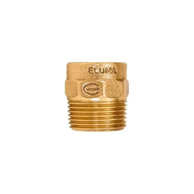 Conector Macho Bronze Eluma 604 DN66 x 2.1/2''