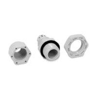 Conector Prensa Cabo Bsp 3/8" Polegada Cinza 13885 Sibratec