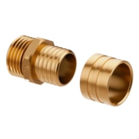 Conexão Macho Anel Desliz Clicpex 32x1 Dourado Latão - Tigre