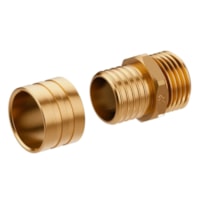 Conexão Macho Anel Desliz Clicpex 32x1 Dourado Latão - Tigre