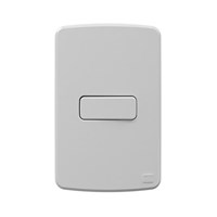 Conjunto 1 Interruptor Simples 10A 250V + Placa 4 x 2  + Suporte Branco - Weg - Referência: 13272418