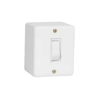 Conjunto 1 interruptor simples sobrepor 250V box br Ilumi