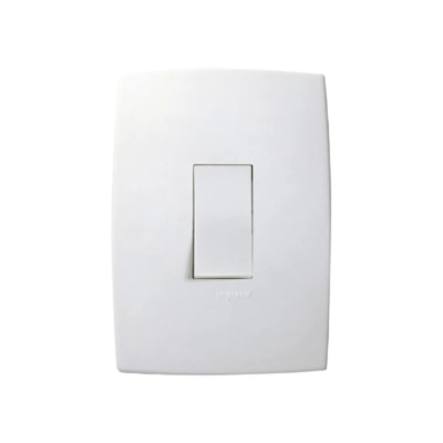 Conjunto 1 Interruptor Simples Vertical 10A Branco Siemens