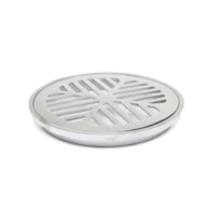 Conjunto Grelha Regulável Para Caixa Sifonada Redondo 15 CM Polido - Da Vila - Referência: GR0315