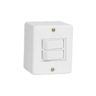 Conjunto Interruptor 2 Tecla Simples 250V Box Branco 6318