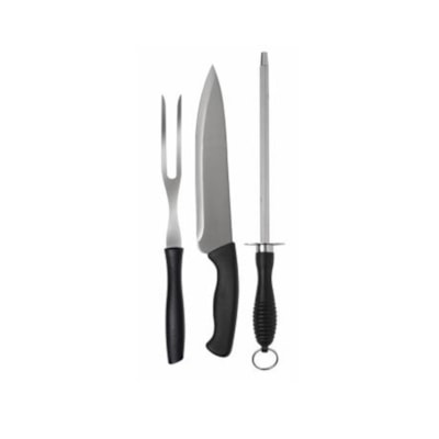 Conjunto para churrasco Assador com 3 Peças 3338 MOR