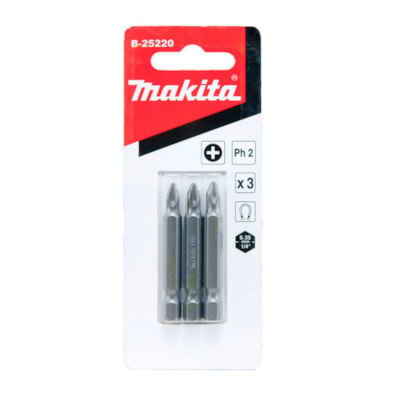 Conjunto Ponta Bits Philips PH2 50mm C/Peças Makita B-25220