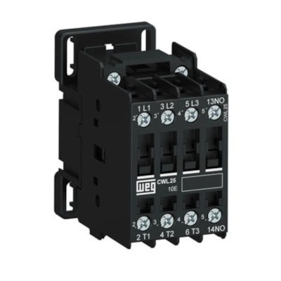 Contator  25A 1NA CWL2510-30 D23 220V Termoplástico - Weg