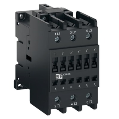 Contator 50A CWL50-00-30 D23 220V Plastico Preto 60Hz - WEG