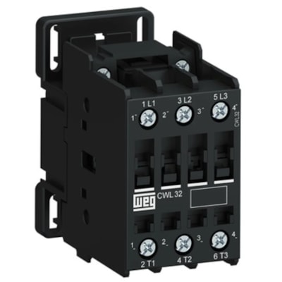 Contator Preto Tripolar 60Hz 32A CWL32-00-30 D23 220V - WEG