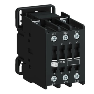 Contator Tripolar 40A CWL40-00-30 D23 220v 60Hz Preto -Weg